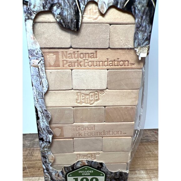 Jenga National Parks Edition Game 100 Fun Facts National Park Wooden Blocks 11'' - Picture 3 of 7